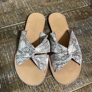 Restricted Snake Print Sandals Size 7.5